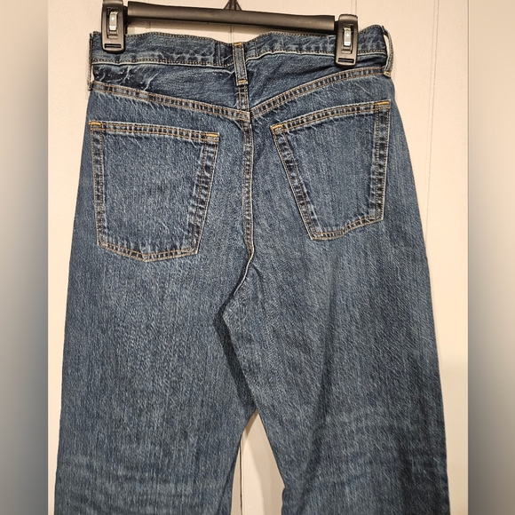 Universal Thread Jeans Women 2 Medium Wash 90s Baggy Mid Rise Relaxed Denim NWT - Picture 4 of 9